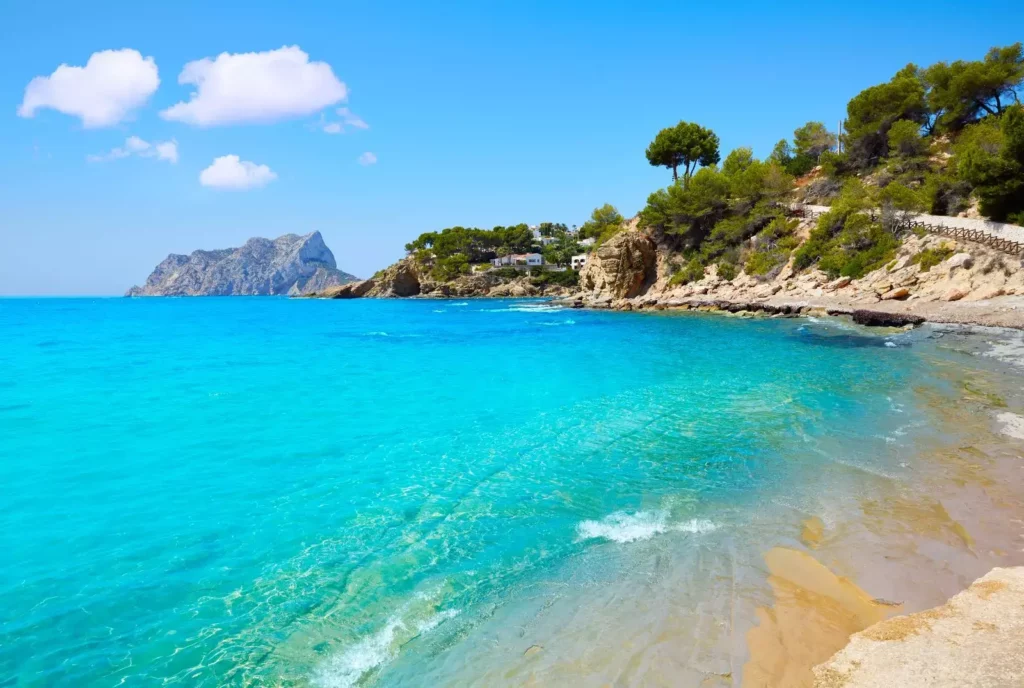 Benissa Coast in Benissa — Costa Blanca cove reached by private yacht from Moraira