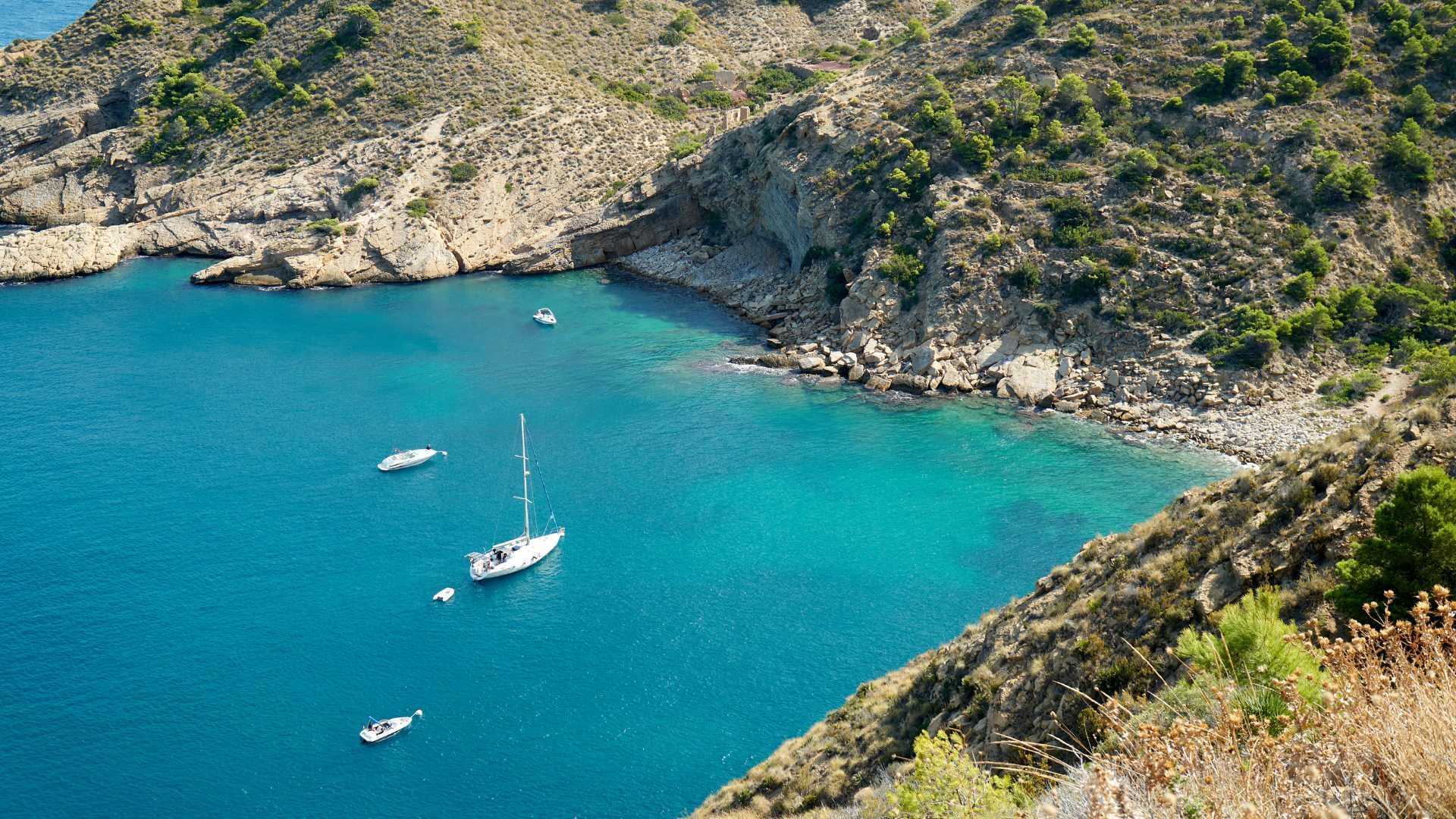 Sierra Helada in Altea — Costa Blanca cove reached by private yacht from Moraira